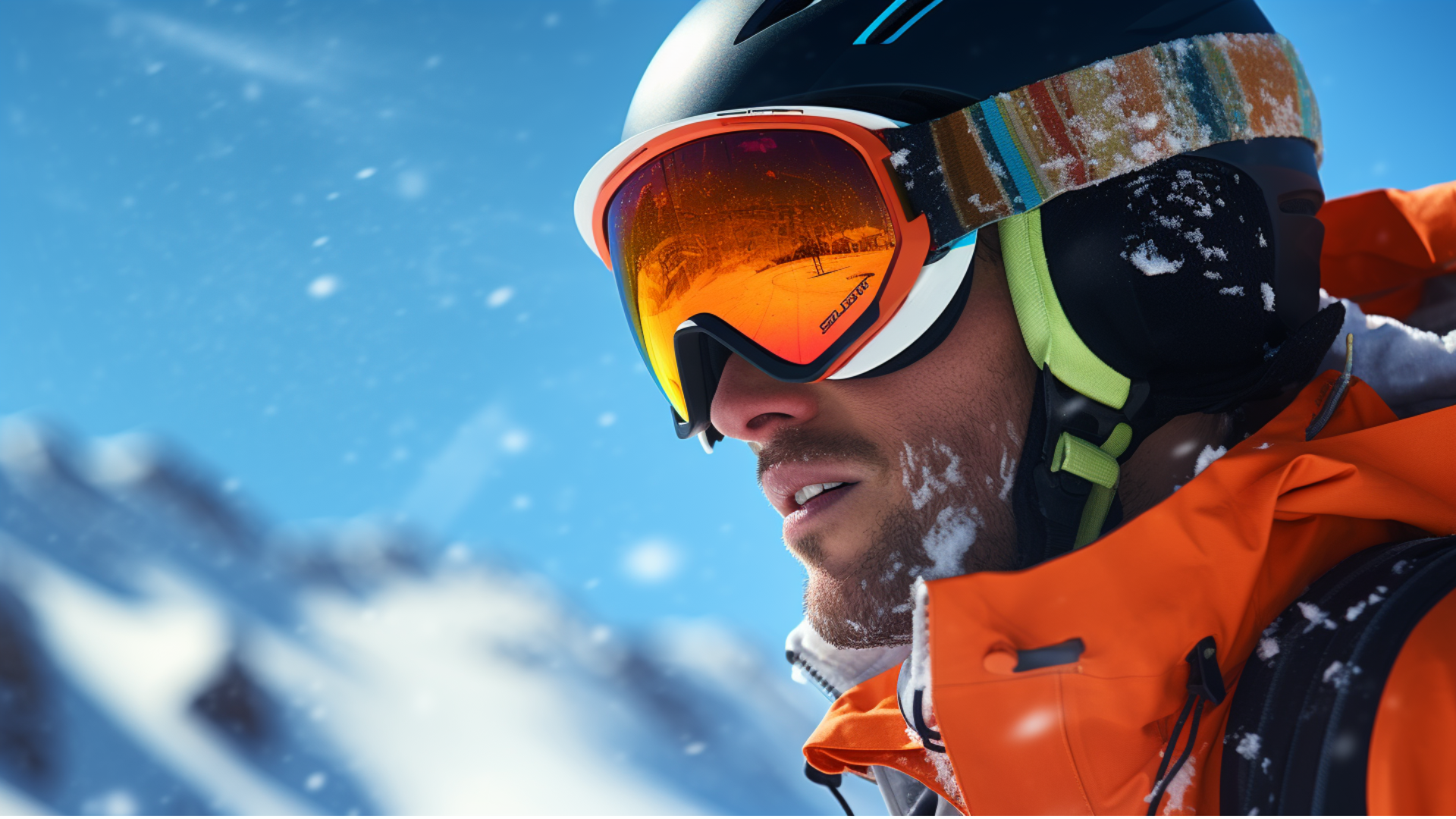 A man skiing through advanced ski slopes